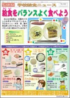 給食をバランスよく食べよう