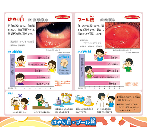 ヘルスチャート『いろいろな感染症』中身画像